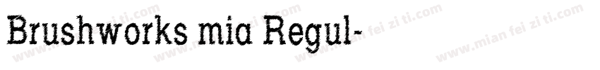 Brushworks mia Regul字体转换